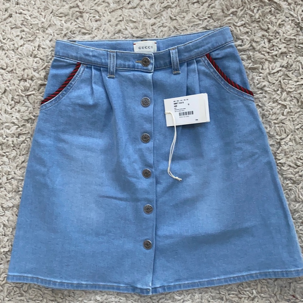 Gucci girls  denim skirt